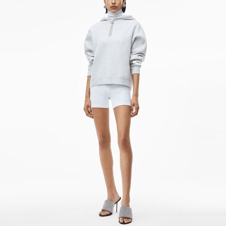 (Women) Alexander Wang FW21 Foam Logo Oversized Hoodie for Women - Grey 4CC3212053-050 圖 3