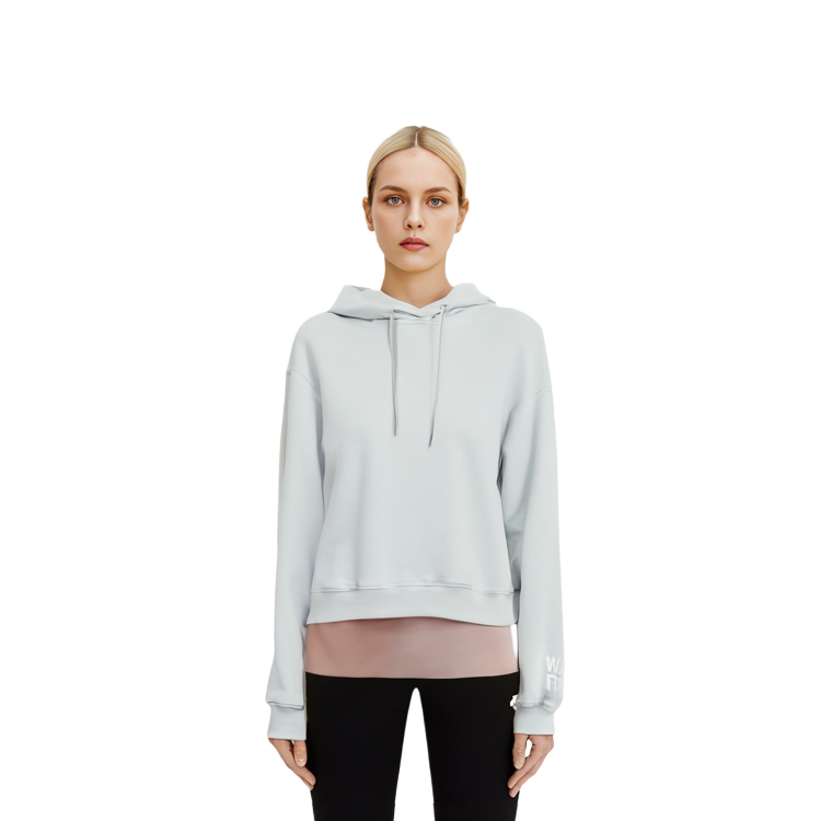 (Women) Alexander Wang FW21 Foam Logo Oversized Hoodie for Women - Grey 4CC3212053-050 圖 6