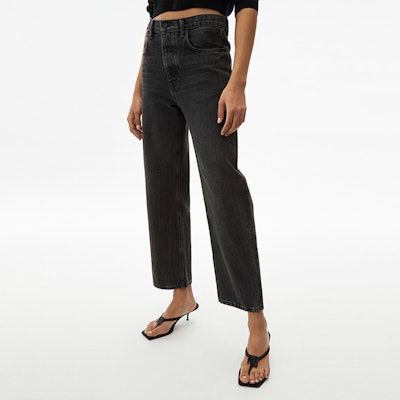 (W) 亚历山大王FW21灰色宽腿休闲九分牛仔裤 4DC2204718-031 Purchase (W) 亚历山大王FW21灰色宽腿休闲九分牛仔裤 4DC2204718-031