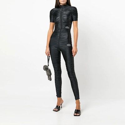 (W) 알렉산더 왕 FW21 하이웨이스트 플리츠 레깅스 여성 블랙. 1CC1224427-001 Lookbook (W) 알렉산더 왕 FW21 하이웨이스트 플리츠 레깅스 여성 블랙. 1CC1224427-001