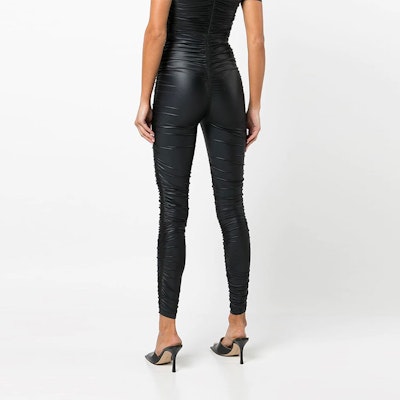 (W) 알렉산더 왕 FW21 하이웨이스트 플리츠 레깅스 여성 블랙. 1CC1224427-001 Shop (W) 알렉산더 왕 FW21 하이웨이스트 플리츠 레깅스 여성 블랙. 1CC1224427-001