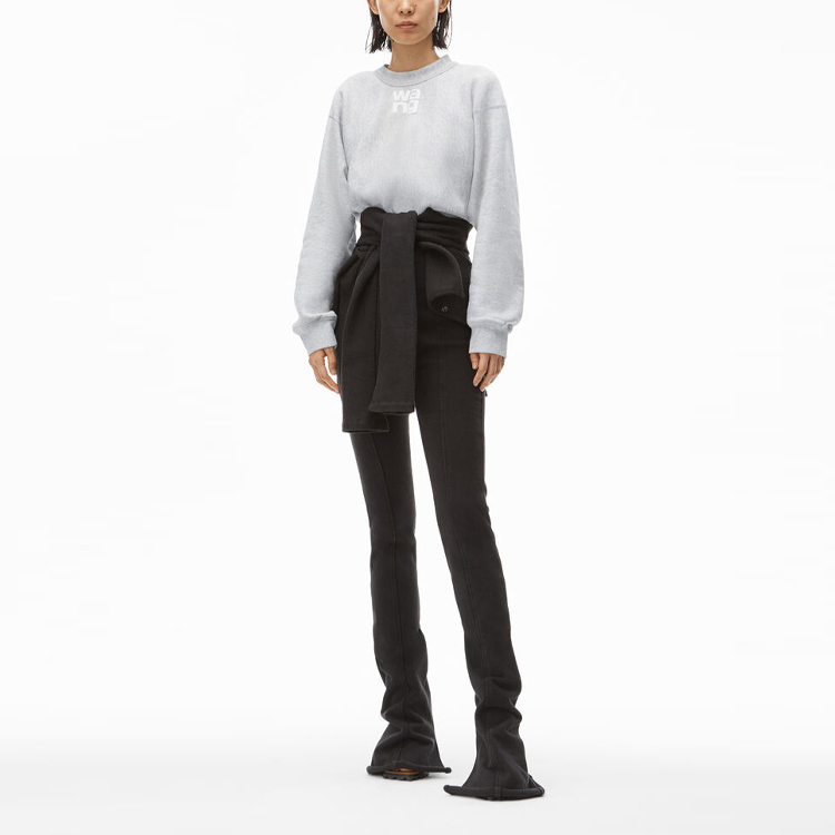 Lookbook (W) アレキサンダーワン FW21 レイヤードロゴ フォームスウェットシャツ グレー 4CC3211285-050