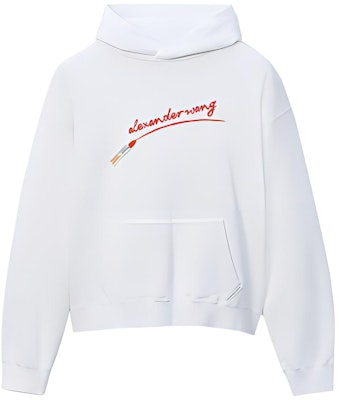 (W) 알렉산더 왕 FW21 립스틱 그래픽 후드 여성용 화이트 UCC4211466111-110 Buy (W) 알렉산더 왕 FW21 립스틱 그래픽 후드 여성용 화이트 UCC4211466111-110