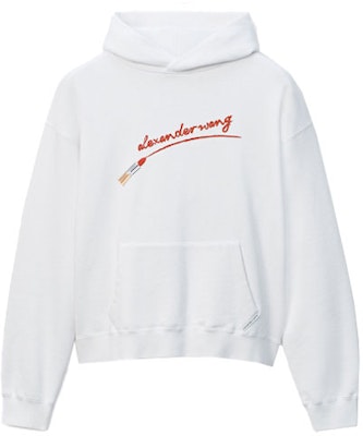 (W) 알렉산더 왕 FW21 립스틱 그래픽 후드 여성용 화이트 UCC4211466111-110 Order (W) 알렉산더 왕 FW21 립스틱 그래픽 후드 여성용 화이트 UCC4211466111-110