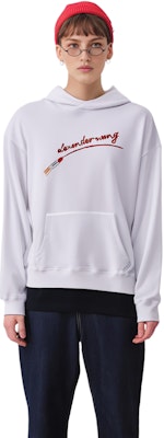 (W) 알렉산더 왕 FW21 립스틱 그래픽 후드 여성용 화이트 UCC4211466111-110 Sizing (W) 알렉산더 왕 FW21 립스틱 그래픽 후드 여성용 화이트 UCC4211466111-110