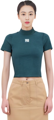 (W) Alexander Wang FW21 標誌針織修身高領上衣 冰藍色 4KC2191008-469 Sizing (W) Alexander Wang FW21 標誌針織修身高領上衣 冰藍色 4KC2191008-469