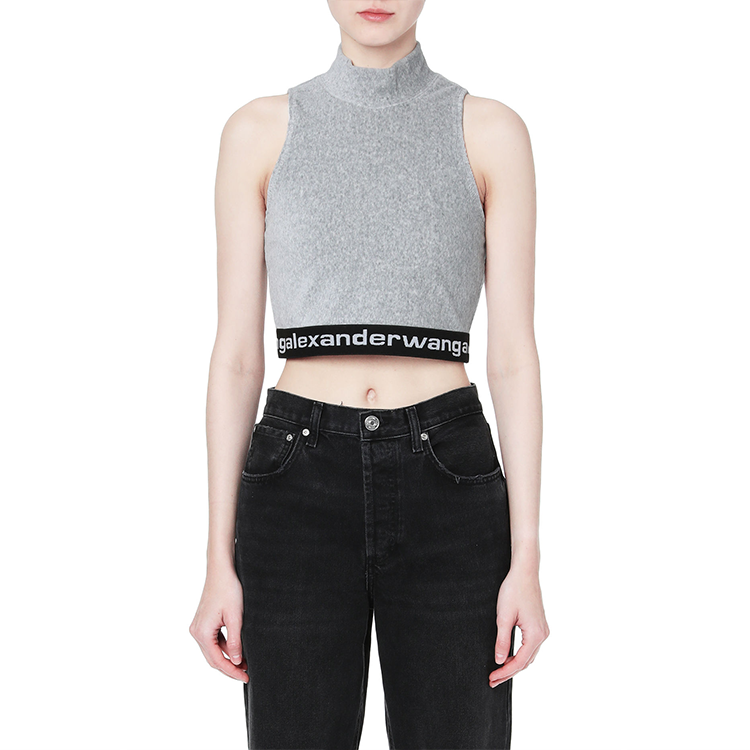 Lookbook (W) アレキサンダーワン FW21 ロゴパッチワークタンクトップ グレー 4CC2211212-030