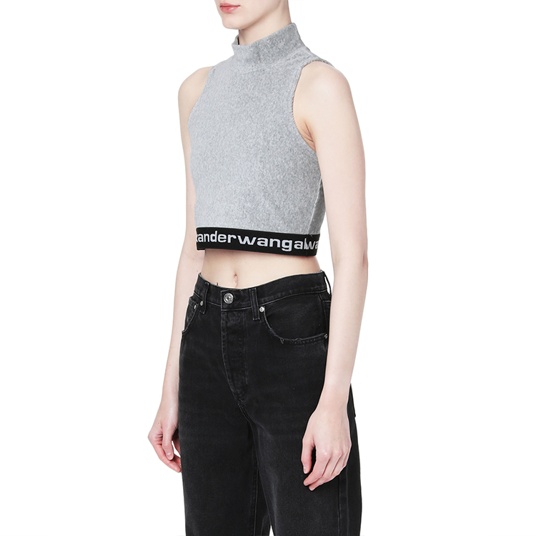 Purchase (W) アレキサンダーワン FW21 ロゴパッチワークタンクトップ グレー 4CC2211212-030