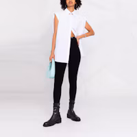Lookbook (W) Alexander Wang FW21 標誌緊身腰貼身黑色緊身褲 4KC2214077-001