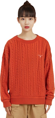 (Women) Alexander Wang FW21 Ribbed Cotton Knit Pullover Sweater Orange. UKC3211030-600 Cheap (Women) Alexander Wang FW21 Ribbed Cotton Knit Pullover Sweater Orange. UKC3211030-600