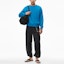 Lookbook (Women) Alexander Wang FW21 Ribbed Knit Cotton Pullover Sweater Blue UKC3211030-430