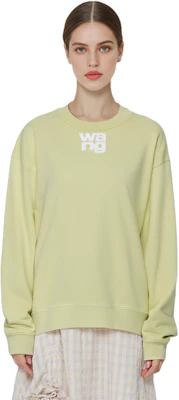 (W) 亚历山大王FW21女士针织结构圆领卫衣浅黄色 4CC3211258-733 Details for (W) 亚历山大王FW21女士针织结构圆领卫衣浅黄色 4CC3211258-733