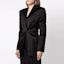 Shop (W) Alexander Wang FW21 Blazer Satin Hitam Tailored 1WC2212274-001