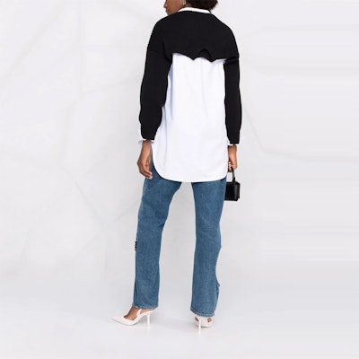 (W) Alexander Wang Kemeja Lengan Panjang Putih Oversized Layered FW21. 4KC4211002-965 Shop (W) Alexander Wang Kemeja Lengan Panjang Putih Oversized Layered FW21. 4KC4211002-965