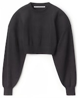 (Women) Alexander Wang FW22 Black Crewneck Knit Pullover Sweater 1KC4221062-010 (Women) Alexander Wang FW22 Black Crewneck Knit Pullover Sweater 1KC4221062-010