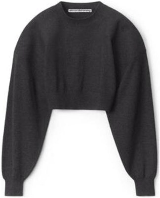 (W) 알렉산더 왕 FW22 블랙 크루넥 니트 풀오버 스웨터 1KC4221062-010 Order (W) 알렉산더 왕 FW22 블랙 크루넥 니트 풀오버 스웨터 1KC4221062-010