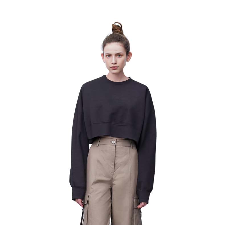 Details for (W) 알렉산더 왕 FW22 블랙 크루넥 니트 풀오버 스웨터 1KC4221062-010