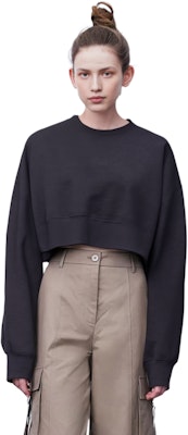 (W) 알렉산더 왕 FW22 블랙 크루넥 니트 풀오버 스웨터 1KC4221062-010 Details for (W) 알렉산더 왕 FW22 블랙 크루넥 니트 풀오버 스웨터 1KC4221062-010