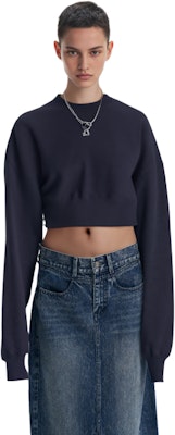 (W) 알렉산더 왕 FW22 블랙 크루넥 니트 풀오버 스웨터 1KC4221062-010 Sizing (W) 알렉산더 왕 FW22 블랙 크루넥 니트 풀오버 스웨터 1KC4221062-010