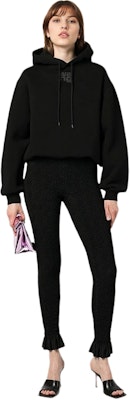 (W) 알렉산더 왕 FW22 블랙 로고 후디 풀오버 스웨트셔츠 4CC3222069-001 Lookbook (W) 알렉산더 왕 FW22 블랙 로고 후디 풀오버 스웨트셔츠 4CC3222069-001