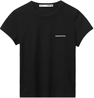 (Women) Alexander Wang FW22 Black Logo Print Crewneck T-Shirt. 1CC2221634-001 (Women) Alexander Wang FW22 Black Logo Print Crewneck T-Shirt. 1CC2221634-001