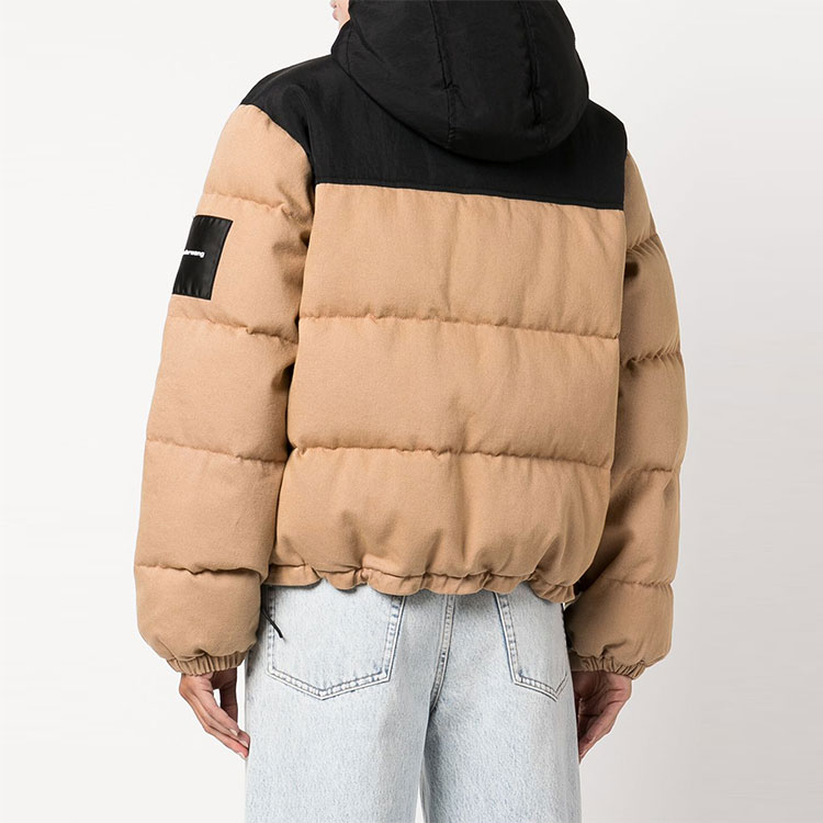 (Women) Alexander Wang FW22  Brown Logo Patch Colorblock Hoodie Jacket 4DC3222153-250 圖 4