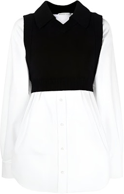 (W) Alexander Wang FW22 Sweater Layered Colorblock Putih 4KC3221006-951 Buy (W) Alexander Wang FW22 Sweater Layered Colorblock Putih 4KC3221006-951