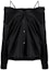 Order (W) Alexander Wang FW22 黑色露肩長袖襯衫 4WC1231383-001