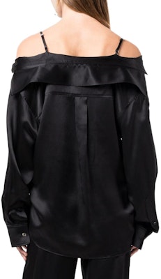 (W) Alexander Wang FW22 黑色露肩長袖襯衫 4WC1231383-001 Shop (W) Alexander Wang FW22 黑色露肩長袖襯衫 4WC1231383-001