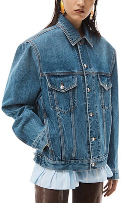 (W) Alexander Wang FW22 Chaqueta Vaquera Azul de Color Sólido Denim 1WC4222301-473 Shop (W) Alexander Wang FW22 Chaqueta Vaquera Azul de Color Sólido Denim 1WC4222301-473