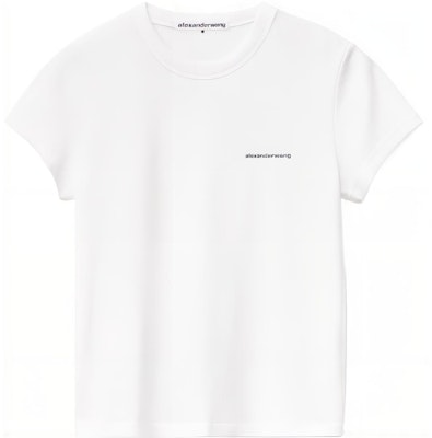 (W) Alexander Wang FW22 Camiseta Blanca Estampado Letras Cuello Redondo 1CC2221634-100 Buy (W) Alexander Wang FW22 Camiseta Blanca Estampado Letras Cuello Redondo 1CC2221634-100