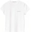 Order (W) Alexander Wang FW22 Camiseta Blanca Estampado Letras Cuello Redondo 1CC2221634-100