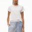 Purchase (W) Alexander Wang FW22 Camiseta Blanca Estampado Letras Cuello Redondo 1CC2221634-100