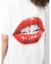 Lookbook (Women) Alexander Wang FW22 White Oversized Letter Print Crewneck T-Shirt. UCC4221557-110
