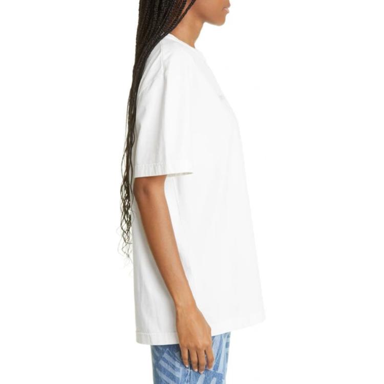 (Women) Alexander Wang FW22  White Oversized Letter Print Crewneck T-Shirt. UCC4221557-110 圖 6