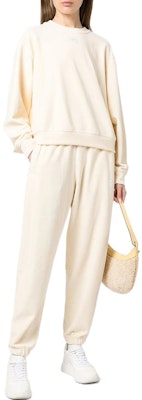 (Women) Alexander Wang FW22 Beige Casual Jogger Pants - Fall Season 4CC3214111-120 Lookbook (Women) Alexander Wang FW22 Beige Casual Jogger Pants - Fall Season 4CC3214111-120