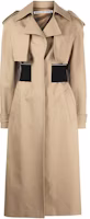 (Women) Alexander Wang FW22 Belted Trench Coat Khaki Medium Length 1WC1233221-282 (Women) Alexander Wang FW22 Belted Trench Coat Khaki Medium Length 1WC1233221-282