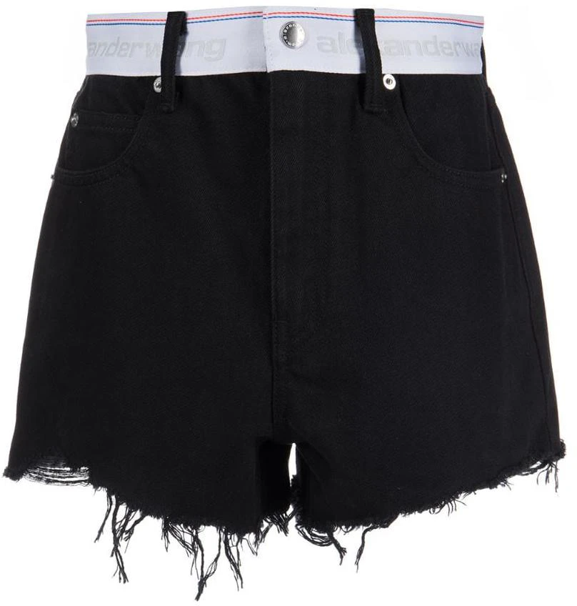 women-alexander-wang-fw-22-bite-contrast-waist-denim-shorts-women-s-black-casual-shorts-4-dc-1234390-011