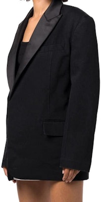 (W) Alexander Wang FW22 Blazer Oversized Lengan Panjang Hitam. 1WC3222386-011 Purchase (W) Alexander Wang FW22 Blazer Oversized Lengan Panjang Hitam. 1WC3222386-011