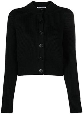 (W) Alexander Wang FW22 黑色單排釦針織開衫毛衣 4KC4223022001001 Buy (W) Alexander Wang FW22 黑色單排釦針織開衫毛衣 4KC4223022001001
