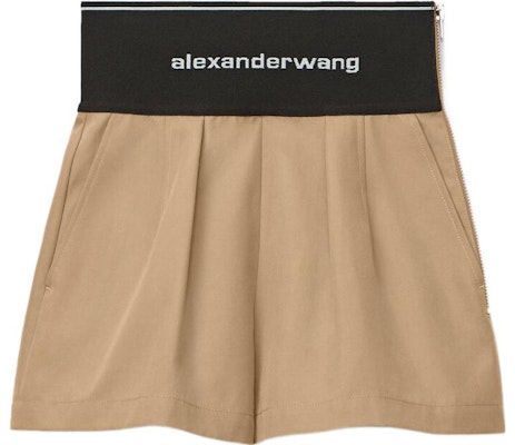 (W) アレキサンダーワン FW22 コントラストウエストロゴ ジャカードハイウエストショーツ ブラウン レディース 1WC1224450-282 Buy (W) アレキサンダーワン FW22 コントラストウエストロゴ ジャカードハイウエストショーツ ブラウン レディース 1WC1224450-282