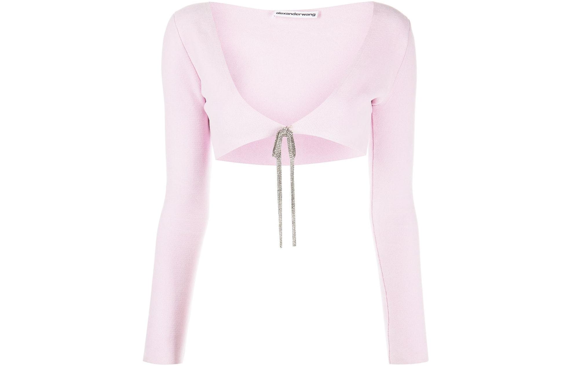 Order (Women) Alexander Wang FW22 Crystal Embellished Cropped Top Women 1KC1233033-950