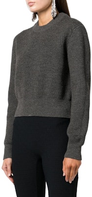 (W) アレキサンダーワン FW22 グレー リブ編み ウール プルオーバー セーター 4KC3221026-021 Purchase (W) アレキサンダーワン FW22 グレー リブ編み ウール プルオーバー セーター 4KC3221026-021