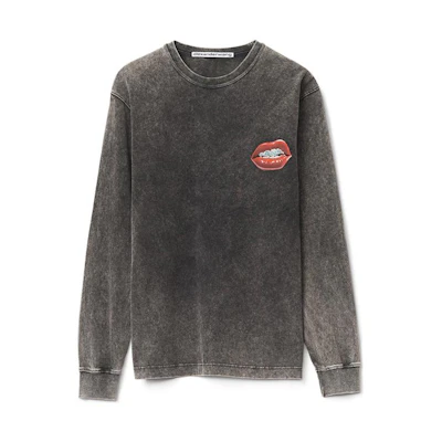 (Women) Alexander Wang FW22 Grill Pattern Long Sleeve Knit T-Shirt UCC4221551007