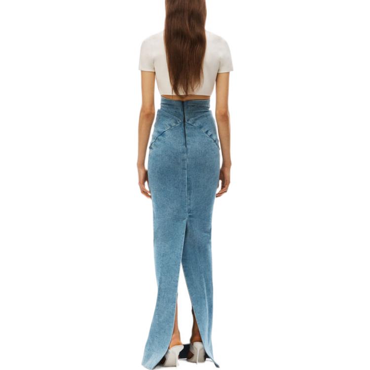 Purchase (Women) Alexander Wang FW22 Jacquard Logo Knit Cardigan Short Sleeve  White 4KC3223018-104