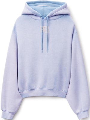 (Women) Alexander Wang FW22 Logo Gradient Hoodie Purple Casual Datewear 4CC3222069-542 Buy (Women) Alexander Wang FW22 Logo Gradient Hoodie Purple Casual Datewear 4CC3222069-542