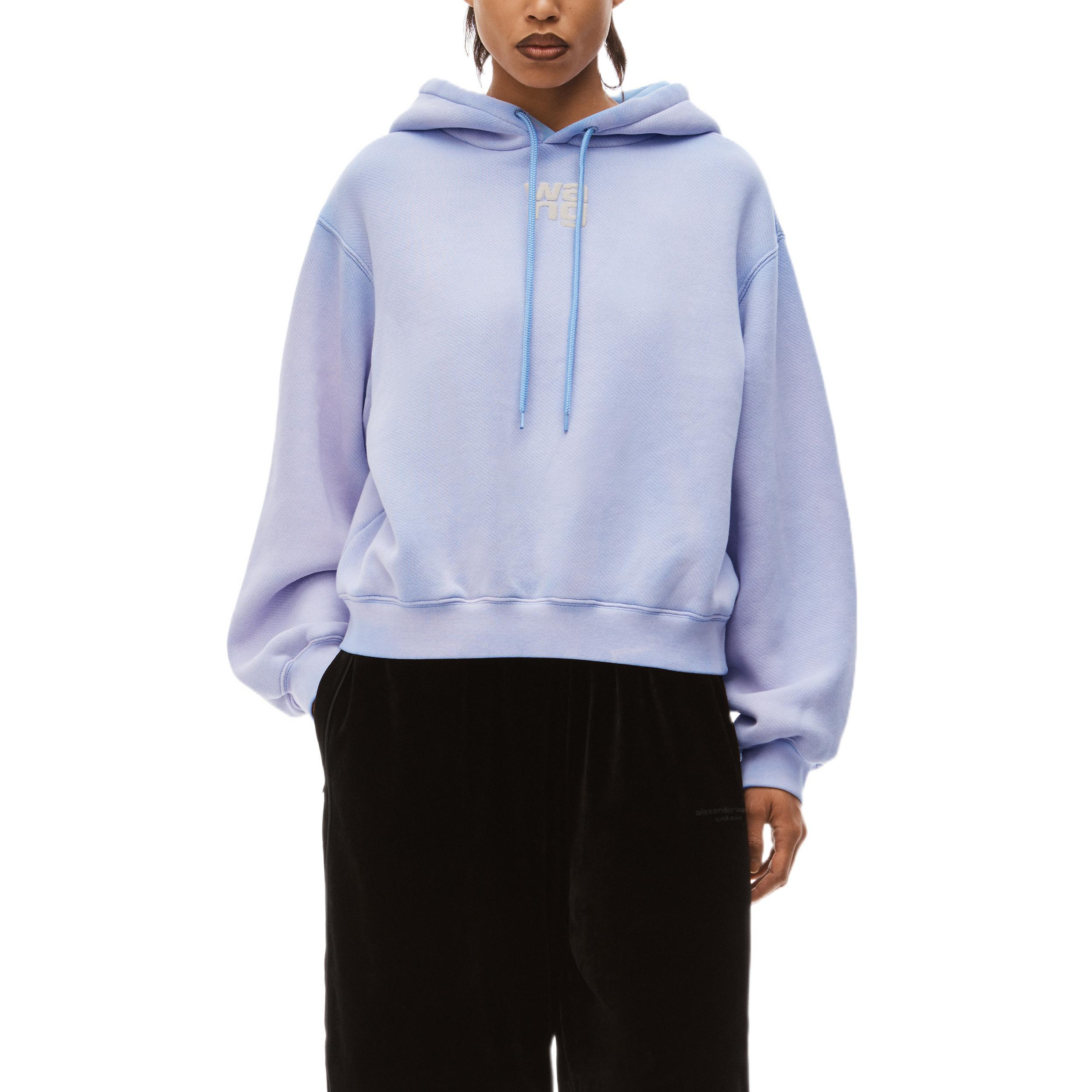 Lookbook (Women) Alexander Wang FW22 Logo Gradient Hoodie Purple Casual Datewear 4CC3222069-542