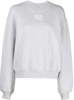 (Women) Alexander Wang FW22 Logo Print Crewneck Long Sleeve Sweatshirt Grey Women’s 4CC3221360-050 (Women) Alexander Wang FW22 Logo Print Crewneck Long Sleeve Sweatshirt Grey Women’s 4CC3221360-050