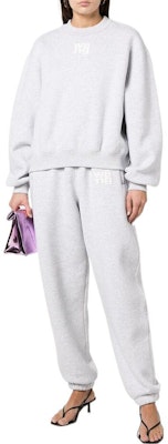 (Women) Alexander Wang FW22 Logo Print Crewneck Long Sleeve Sweatshirt Grey Women’s 4CC3221360-050 Lookbook (Women) Alexander Wang FW22 Logo Print Crewneck Long Sleeve Sweatshirt Grey Women’s 4CC3221360-050