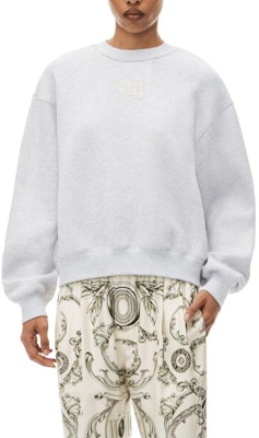 (Women) Alexander Wang FW22 Logo Print Crewneck Long Sleeve Sweatshirt Grey Women’s 4CC3221360-050 Details for (Women) Alexander Wang FW22 Logo Print Crewneck Long Sleeve Sweatshirt Grey Women’s 4CC3221360-050